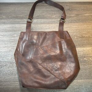 Kiko brown leather bag
